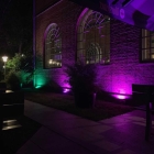 Foto zu Restaurant Schnürboden: Unser Biergarten bei Nacht