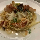 Foto zu Hotel Restaurant Domschenke: Menü 2.10.26 Hummer mit Linguine und Belper Knolle