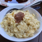 Foto zu Reber`s Pflug: Spätzle mit sehr salziger Schmelze - die Bauarbeiterportionen haben uns etwas überrascht