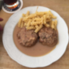 Foto zu Gaststätte Großmarkthalle: fleischpflanzerl (buletten)mit nudeln 