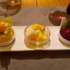 Foto zu Restaurant Der Oedhof: Zweierlei Sorbet und Früchte