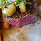 Foto zu St. Gereon: Anschnitt Rumpsteak medium rare