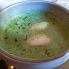 Foto zu Gehrlein's Hardtwald: Bärlauchsuppe mit Lachsnocken