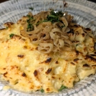 Foto zu Gasthaus Hofgut Maxau: Käsespätzle mit Röstzwiebeln