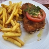 Hirtenschnitzel mit Pommes