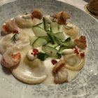 Foto zu Restaurant im Ringhotel Germanenhof: Lachsravioli