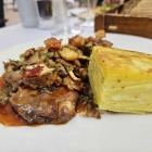 Foto zu Restaurant Alto im Atlantic Grand Hotel: Coc au vin mit Kartoffelgratin