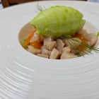 Foto zu Restaurant Alto im Atlantic Grand Hotel: Gurkeneis mit Gelbflossenmakrele