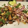Hausgemachter Wurstsalat mit Bratkartoffeln