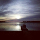 Foto zu Seeterrasse Bistensee: Abendstimmung