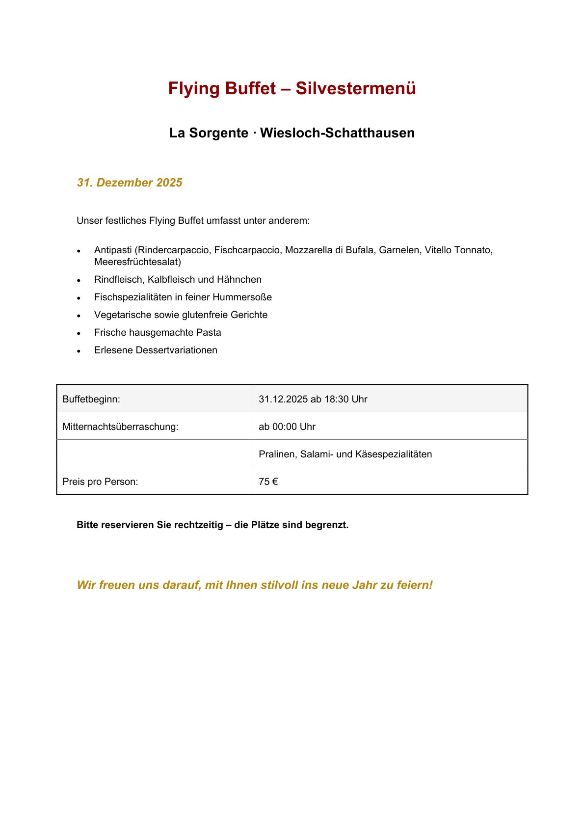 Bild zur Nachricht von Ristorante La Sorgente