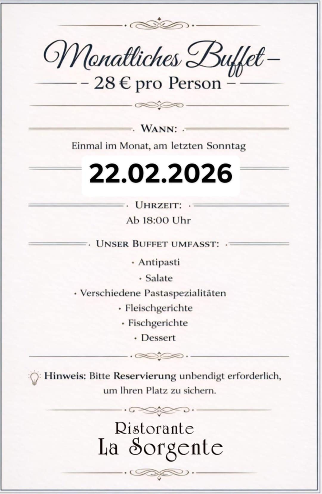 Bild zur Nachricht von Ristorante La Sorgente