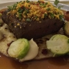 Rücken vom Hunsrücker Hirsch I Nusspfannkuchen als Unterlage