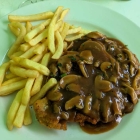 Foto zu Höhengasthaus Schützenhaus: Schnitzel nach Art des Jägers