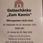 Foto zu Gutsschänke Pfaff : Öffnungszeiten für Jahresende 2025 u.  Anfang  2026.
