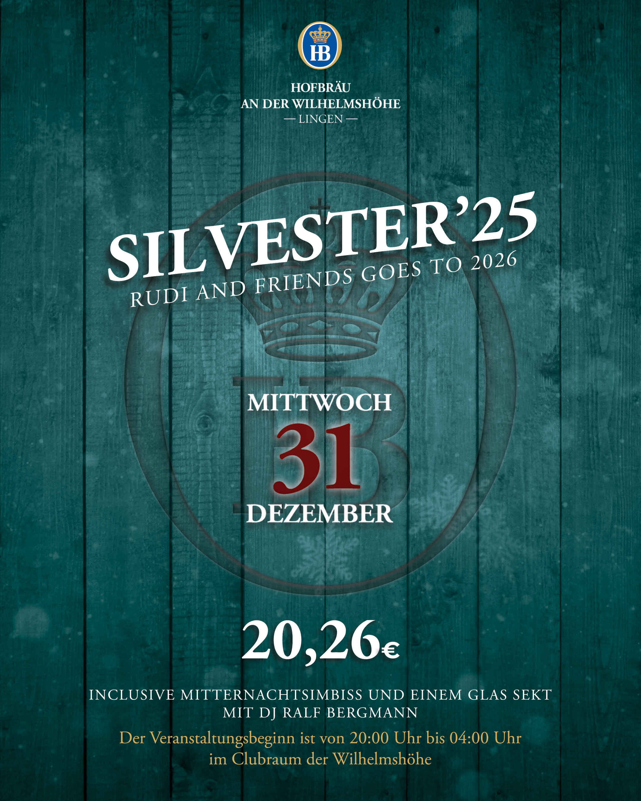 SILVESTER - Rudi & Friends goes to 2026