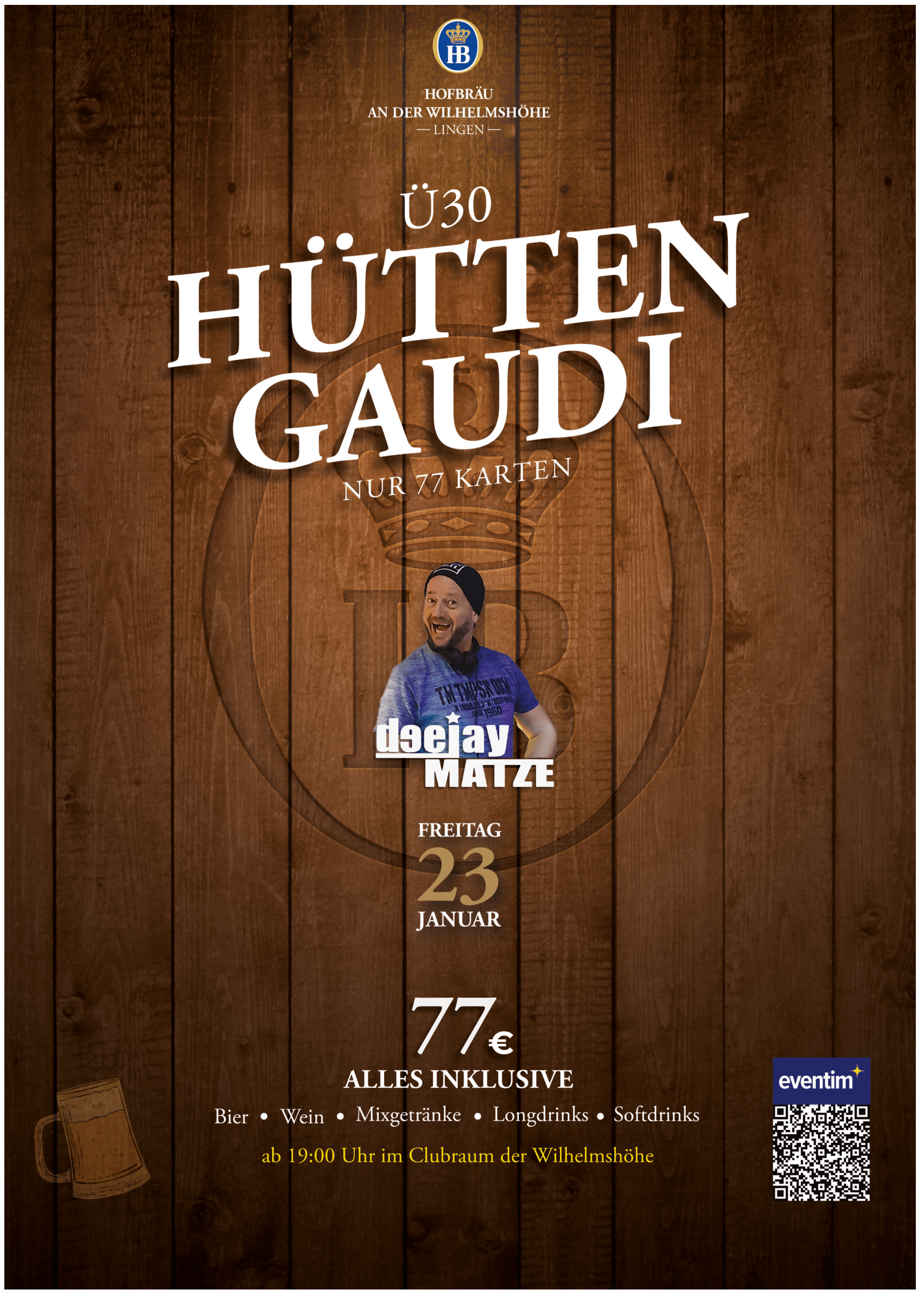 Hüttengaudi Ü30 23. Januar