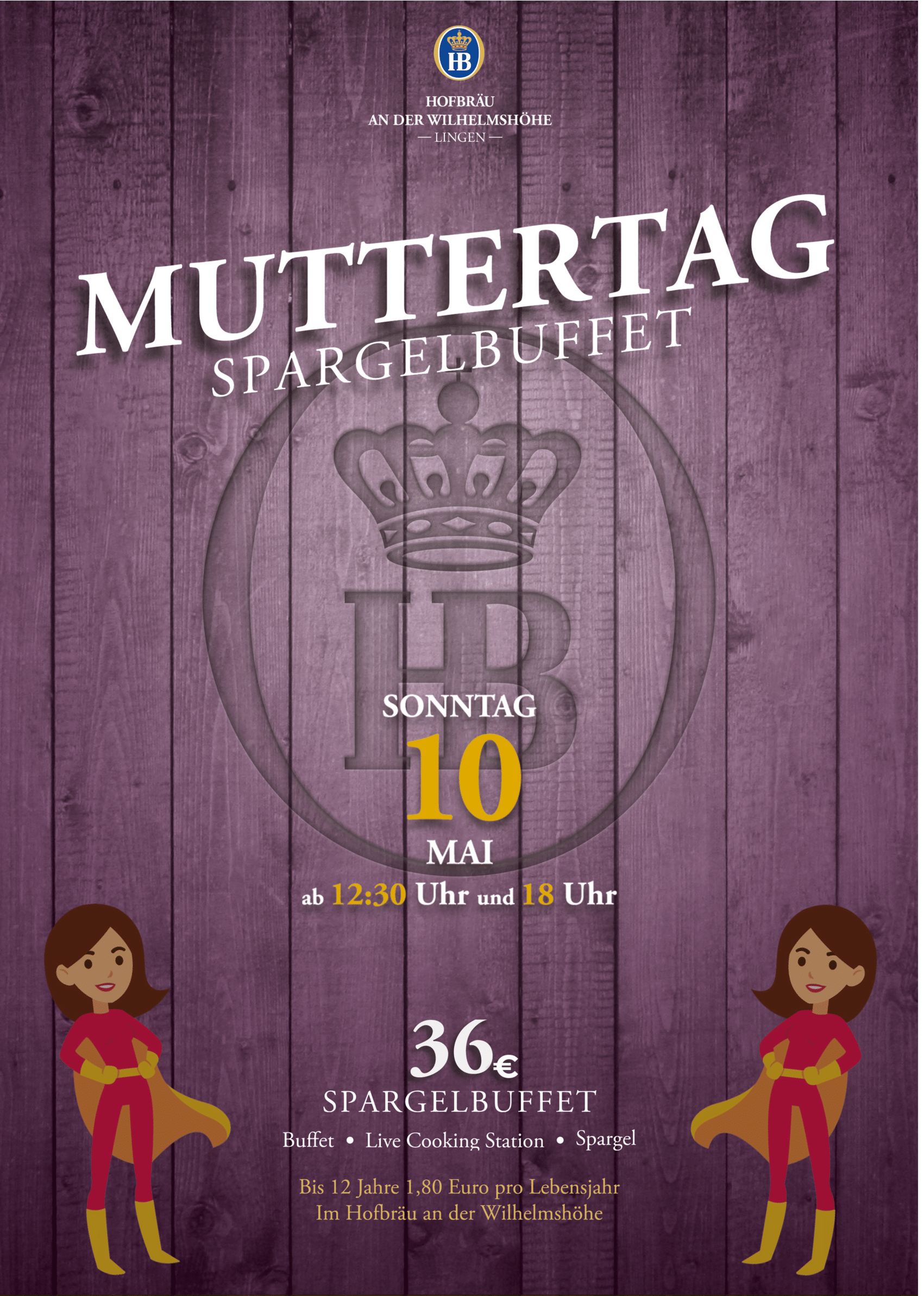 Muttertag 2026 ab 12:30 Uhr