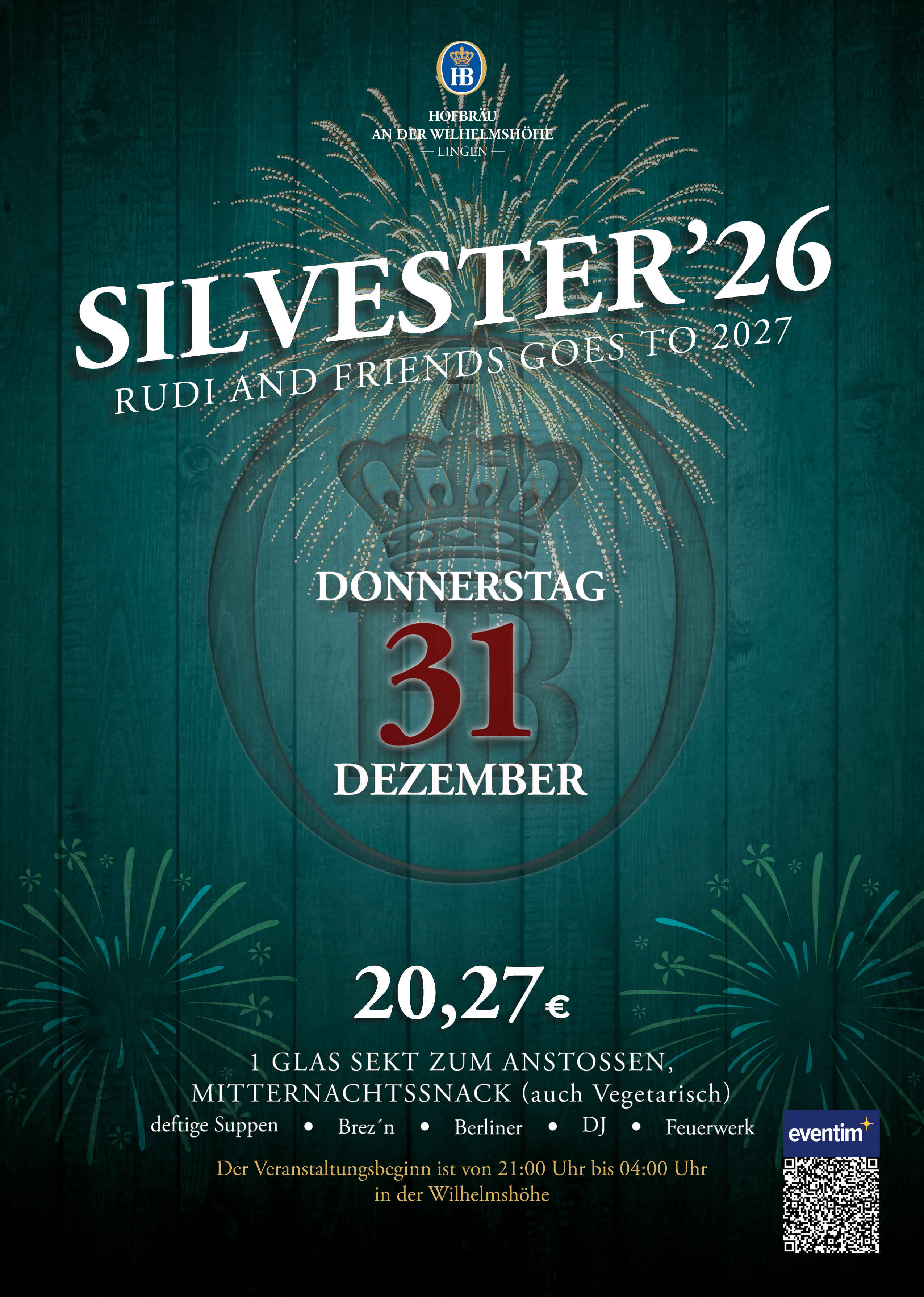 Silvester´26 - Rudi and friends goes to 2027
