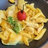 21.06.2024 Penne” Hähnchen”  Penne mit Hähnchenbruststreifen und Mangowürfeln in Curryrahm