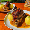 Schäufele mit Kartoffelklößen