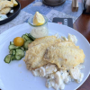 Rotbarsch auf Kartoffelsalat