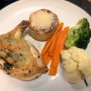 Saftige Maispoularde mit knackigem Gemüse...nur leider ohne Soße