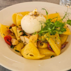 Foto zu Cuore Matto: Paccheri mit Guanciale und Steinpilze