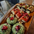 Foto zu Georgisches Restaurant RioniArt: Phkali Spinat, Bulgaruli, Badridschani