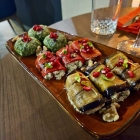 Foto zu Georgisches Restaurant RioniArt: Spinatkugeln, eingelegte Paprika, Auberginenröllchen