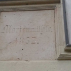 Foto zu Marienmühle: Marienmühle_Baujahr über der Tür eingemeißelt
