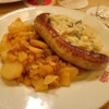 Bratwurst mit Rahmwirsing