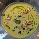 Foto zu Restaurant im Hotel Vater Rhein: Bärlauchcrèmesuppe