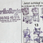 Foto zu MarienBurgerie: Bonuskarte. Wenn 13 Burger gekauft hat, gibt es einen Burger umsonst.
