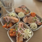 Foto zu Restaurant Am Freibad: Lachs mit Möhre
